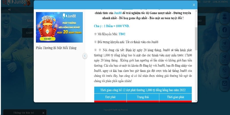 Chương trình khuyến mãi Jun88 dành cho tất cả mọi 