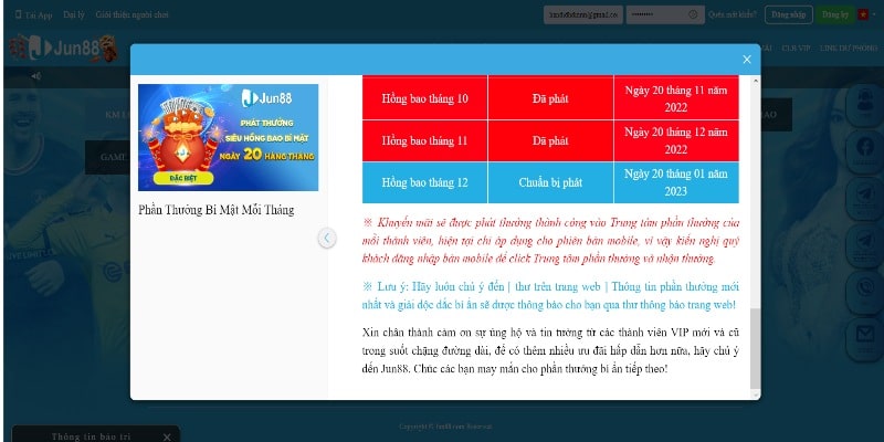Ưu đãi Jun88 đặc biệt cho tất cả mọi người  