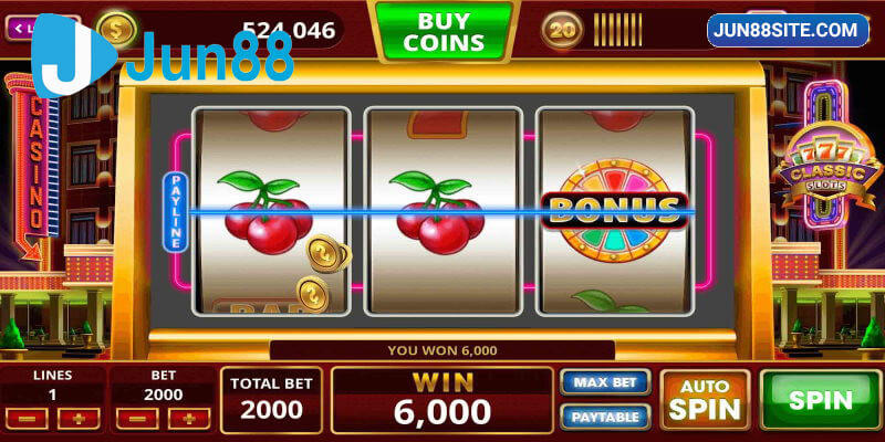 Nút lệnh cụ thể trong game Slot trực tuyến